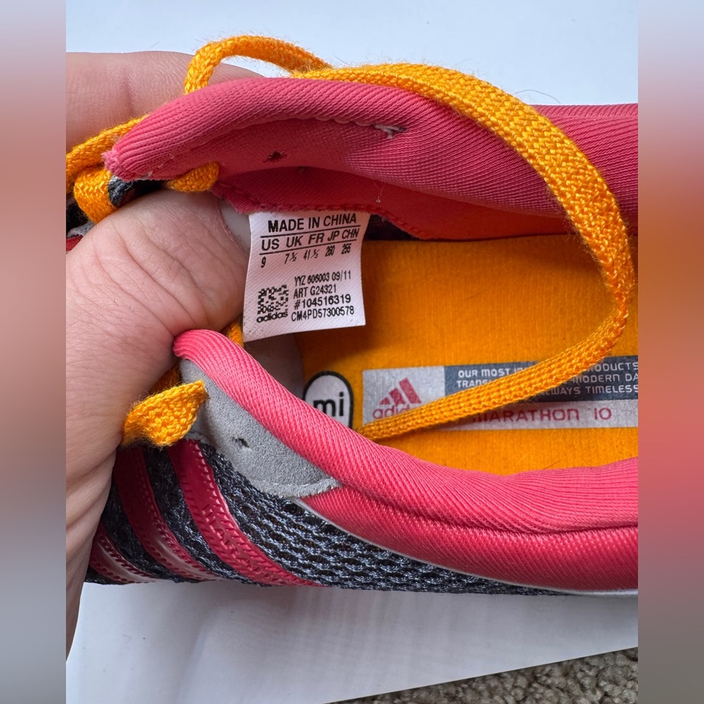 Like NEW Adidas Women's Gray and Pink Running Shoes - Picture 6 of 6